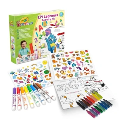 Afbeelding van Crayola Mini Kids, Mijn Eerste Kleuren &amp; Stickers Set, Creatieve Activiteit en Cadeau voor Kinderen, vanaf 36 maanden