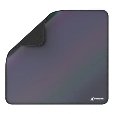 Afbeelding van ATTACK SHARK CM03 eSports Gaming Muismat, Waterbestendige Coating Grote Zwaar Gestructureerd Glad Oppervlak, Antislip Rubberen Basis, Micro Knit Gestikte Randen, 450x400x4mm Gradiënt Grijs