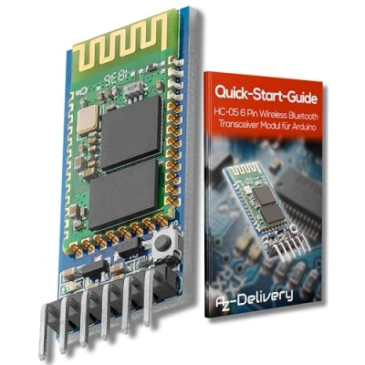 Afbeelding van AZDelivery HC 05 06 Bluetooth Wireless RF Transceiver Module RS232 Seriële TTL compatibel met Arduino Inclusief E Book! 1