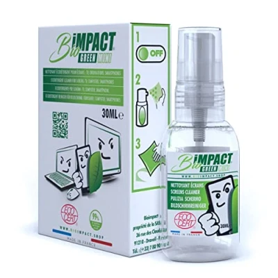 Afbeelding van Reiniger voor telefoondisplays en brillen, 30 ml, 99% natuurlijk, Ecocert gecertificeerd ecologisch