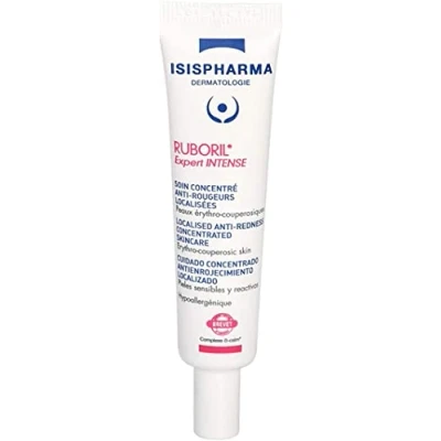 Afbeelding van Isispharma RUBORIL Expert Intense 15 ml Geconcentreerde gel crème anti roodheidverzorging voor de gevoelige huid Kalmeert en vermindert roodheid ongemak Gemaakt in Frankrijk