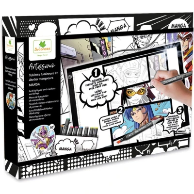 Afbeelding van Sycomore Artissimo Led Tablet En Markers Manga