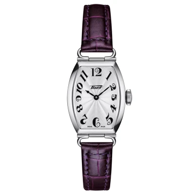 Afbeelding van Tissot Heritage Porto Small Lady T1281091603200 Horloge Leer Paars Ø 25 mm