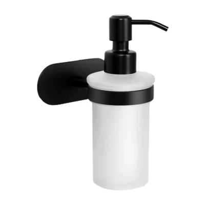 Afbeelding van Ambrosya Zeepdispenser zonder boren badkamerhouder zeephouder dispenser muur toilet om te plakken (roestvrij staal (geborsteld))