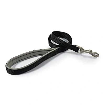Afbeelding van Ancol Viva Soft Touch Gewatteerde Snap Lead Zwart, Afmeting 100 x 2,5 cm, Max kg 75 kg, Weerbestendig