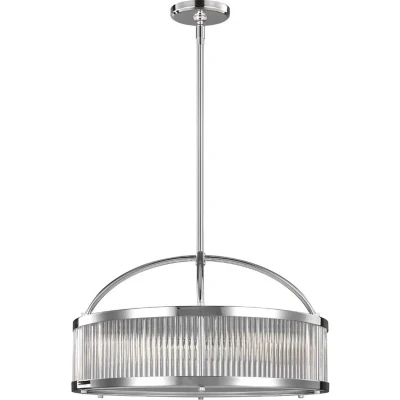 Afbeelding van Feiss LED Pendelarmatuur Paulson 3W 3000K 1800Lm 830 IP44 Dimbaar Chrome