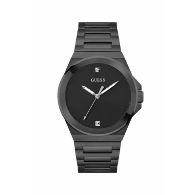 Afbeelding van Guess Quartz Analog Vinyl Horloge, Heren, Maat: One Size, Black