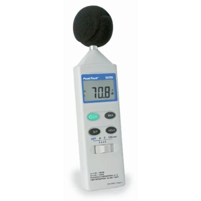Afbeelding van Peaktech 5055 geluidsmeter resolutie 0,1 dB snel/traag meting
