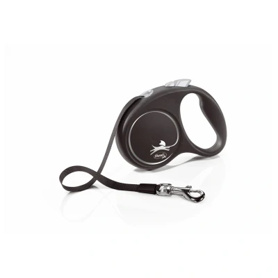 Afbeelding van Flexi Rollijn Black Design Tape Zwart S 5 MTR TOT 15 KG (398576)