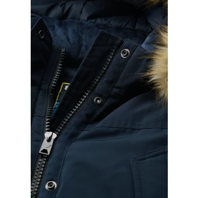 Afbeelding van Superdry Vrouwen Everest Parka met Imitatiebont Blauw Grootte: 38