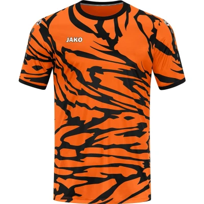 Afbeelding van JAKO Turnpakje Dier (Korte Mouw), Uniseks Kind, Neonoranje/Zwart, 140