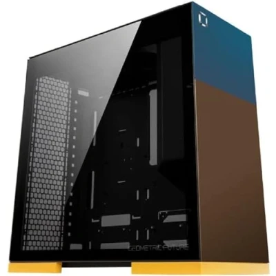 Afbeelding van Geometric Future M8 Celluloid Mid tower Pc behuizing, verticaal luchtkanaalontwerp, USB 3.1 type C, GEO CEL
