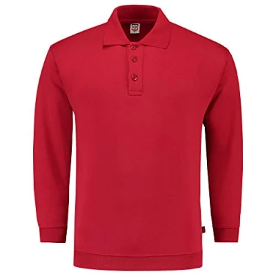 Afbeelding van Tricorp Polosweater Boord Rood Maat 3XL