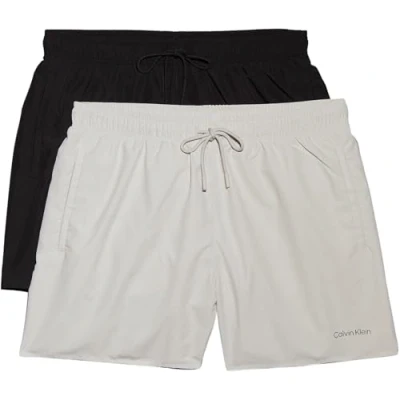 Afbeelding van Calvin Klein Swimwear 2 PACK Zwemshorts, Heren, Maat: XL, Black/chalk