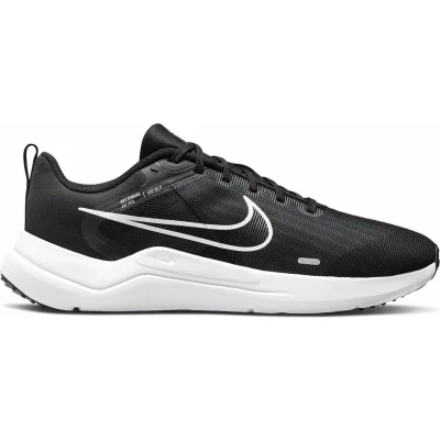 Afbeelding van Nike Performance Downshifter 12 Hardloopschoenen neutraal, Heren, Maat: 47, Black/white/dark smoke grey/pure platinum Textiel/ synthetisch