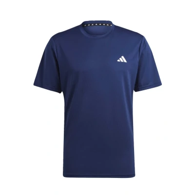Afbeelding van adidas Performance Train Essentials Training Tshirt print Dark blue white, Heren, Maat: Small, white