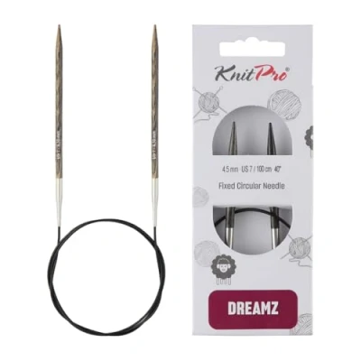 Afbeelding van KnitPro Dreamz Vaste Rondbreinaalden 40&quot; (100cm) US Maat 7 (4.5mm) Breinaalden voor DIY breien
