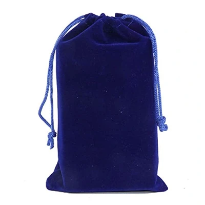 Afbeelding van NC 10 stuks fluwelen zakjes met trekkoord, opbergtas, sieradenzakjes, trekkoordzakjes voor Kerstmis, verjaardagsfeest, bruiloft, cadeau, snoep, stof