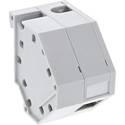 Afbeelding van DIN Rail houder voor 1 Keystone module met extra trekontlasting / grijs