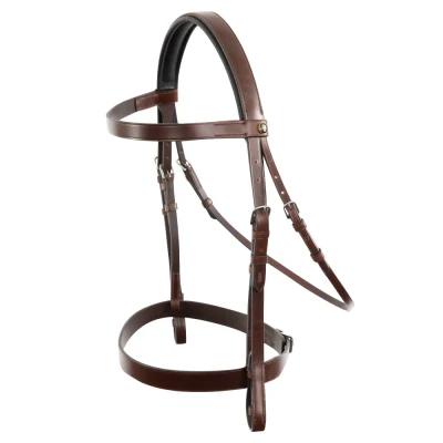 Afbeelding van BR Hunter hoofdstel Kempston Cob Bruin Zilver