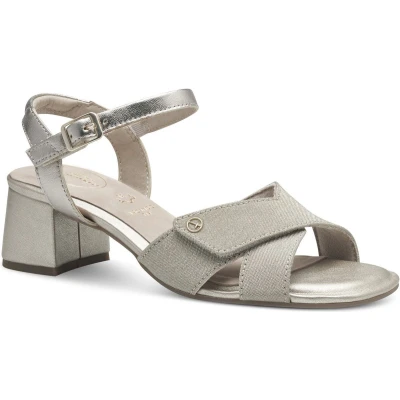 Afbeelding van Tamaris Comfort Sandalen, Dames, Maat: 37, Gold comb Leer/ synthetisch