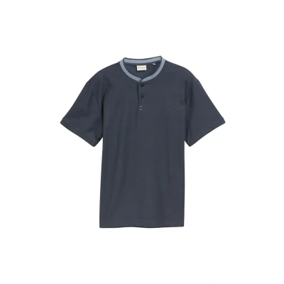 Afbeelding van TOM Tailor MIT Stehkragen Tshirt basic, Heren, Maat: XL, Blueish grey