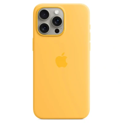 Afbeelding van Apple Silicone Case with MagSafe iPhone 15 Pro Max Sunshine