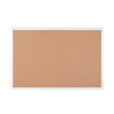 Afbeelding van Bi Office Mayan wit aluminium frame kurk prikbord, 60 cm x 45