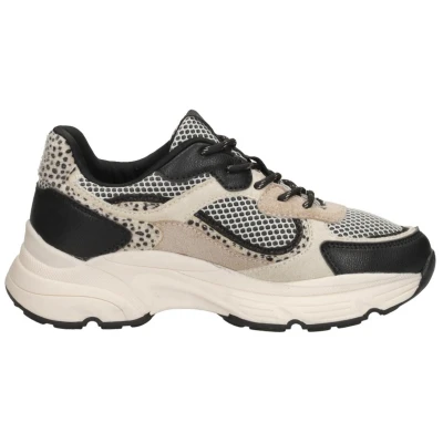 Afbeelding van SUB55 Sneakers laag, Dames, Maat: 44, Beige Leer/ synthetisch