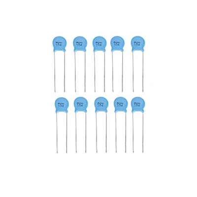 Afbeelding van keramische condensator, 50 stuks condensatorkit, 1000V 104M 0.1uF 100nF hoogspanningsschijf condensatoren set