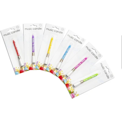Afbeelding van Wefiesta Taartkaars Music 0,8 X 7,8 Cm Wax 1 stuk