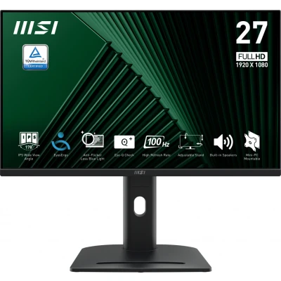 Afbeelding van MSI PRO MP275PG Full HD IPS Monitor 100Hz 27 inch 4 Way Adjustable Speakers