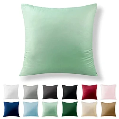 Afbeelding van Alreya Renforcé kussensloop 50 x cm 100% katoen met YKK ritssluiting, superzachte kussensloop, kussenhoes, Oeko Tex® standaard gecertificeerd, Groente, alleen