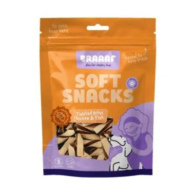 Afbeelding van Braaaf Twisted Bites Kip Vis 85 gr