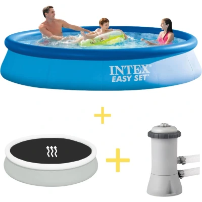 Afbeelding van Intex Zwembad Easy Set 366 x 76 cm Inclusief Solarzeil &amp; Filterpomp