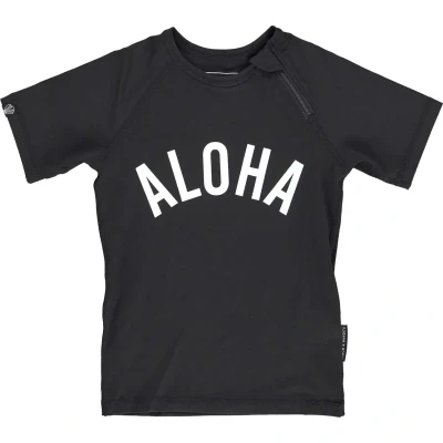 Afbeelding van Aloha UPF50+ UV Shirt Junior Black 990 116 12 Zwart Zwemshirt