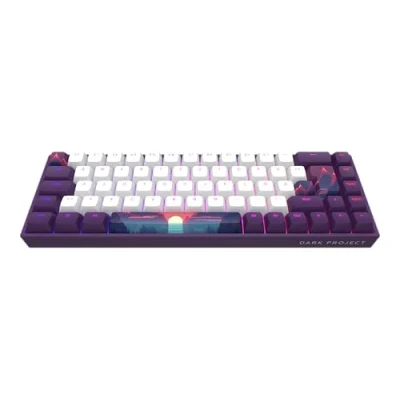 Afbeelding van Dark Project 68 Sunrise Gaming Toetsenbord, toetsen, G3MS Sapphire Mechanische schakelaars, Ingevette Stabilisatoren, Aanpasbare RGB achtergrondverlichting, USB Bedraad Violet