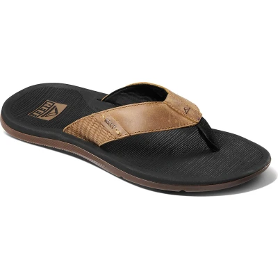 Afbeelding van Slipper Reef Men Santa Ana Le Black And Tan Schoenmaat 46