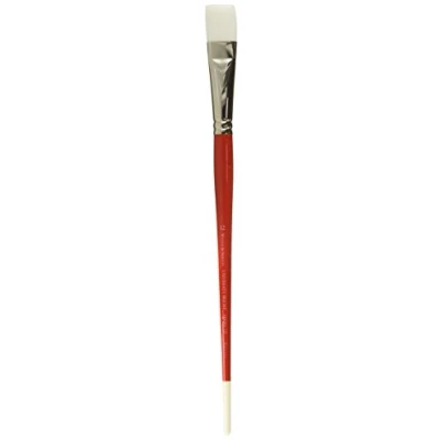 Afbeelding van Winsor &amp; Newton 5418012 University kunstenaarspenseel voor olieverf, acrylverf en aquarelverf Plat penseel nr. 12 lange Steel,