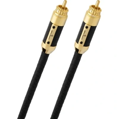Afbeelding van Digitale Cinch audio Aansluitkabel [1x stekker 1x stekker] 1.00 m Zwart Oehlbach XXL® Black Connection Digital