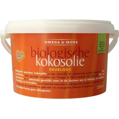 Afbeelding van Omega en More Kokosolie Geurloos 2220 ml