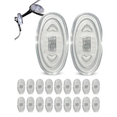 Afbeelding van Hoogwaardige Ovaal Geschroefde Siliconen Neus Pads 13 mm/0.5&#039;&#039; 10 paar Neuskussentjes voor brillen, zonnebrillen, leesbrillen van SPORTS WORLD VISION