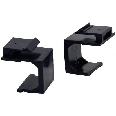 Afbeelding van VALUE keystone jack afdekking, 10 stuks/set, zwart