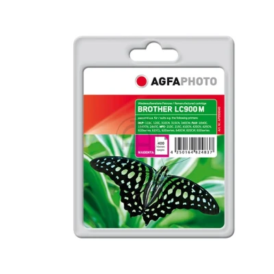 Afbeelding van Agfa Photo Brother LC900M DCP/MFC inkt Magenta Rebuilt 400 pagina&#039;s