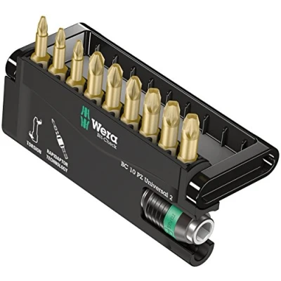 Afbeelding van Wera bit Check 10 PZ Universal 2, 05056376001, assortiment, delig