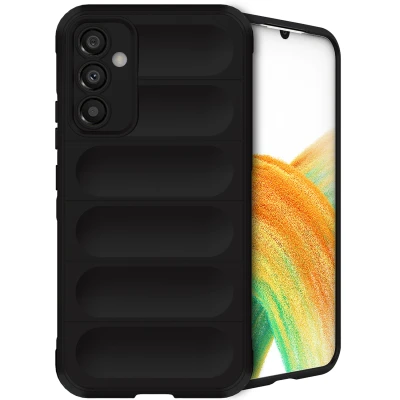 Afbeelding van Samsung Galaxy A34 (5G) Hoesje Siliconen en TPU (zacht) iMoshion Softcase/Backcover Zwart Telefoonhoesje
