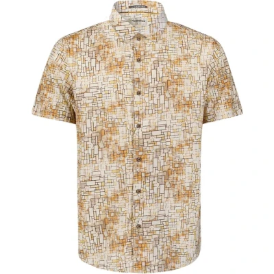 Afbeelding van No Excess Overhemd Allover Print Regular Fit Oranje XL