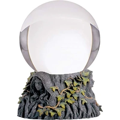 Afbeelding van Nemesis Now Maiden Mother Crone kristallen bolhouder en bol 24 cm grijs
