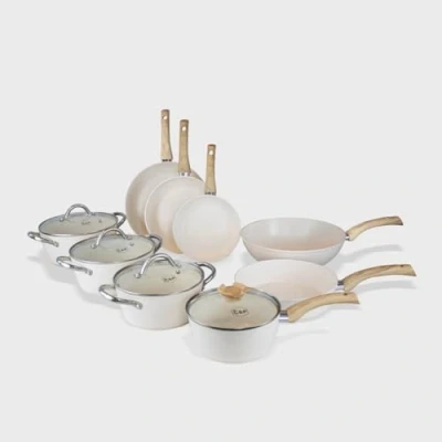 Afbeelding van By C&amp;P Go Ivory Pannenset 9 delig