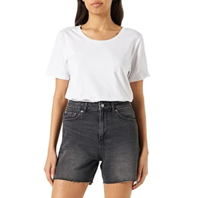 Afbeelding van JJXX Jxaura RH HW RA SN Jeansshort, Dames, Maat: Small, Dark grey